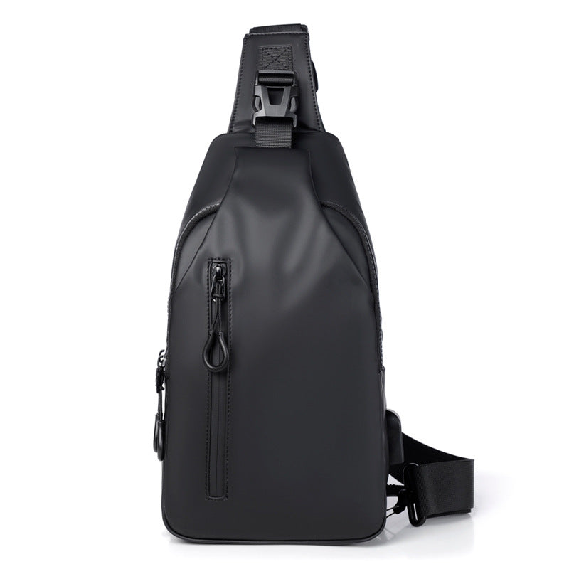 Sling bag with water-repellent material and practical compartment design LoungeYard — product view 1