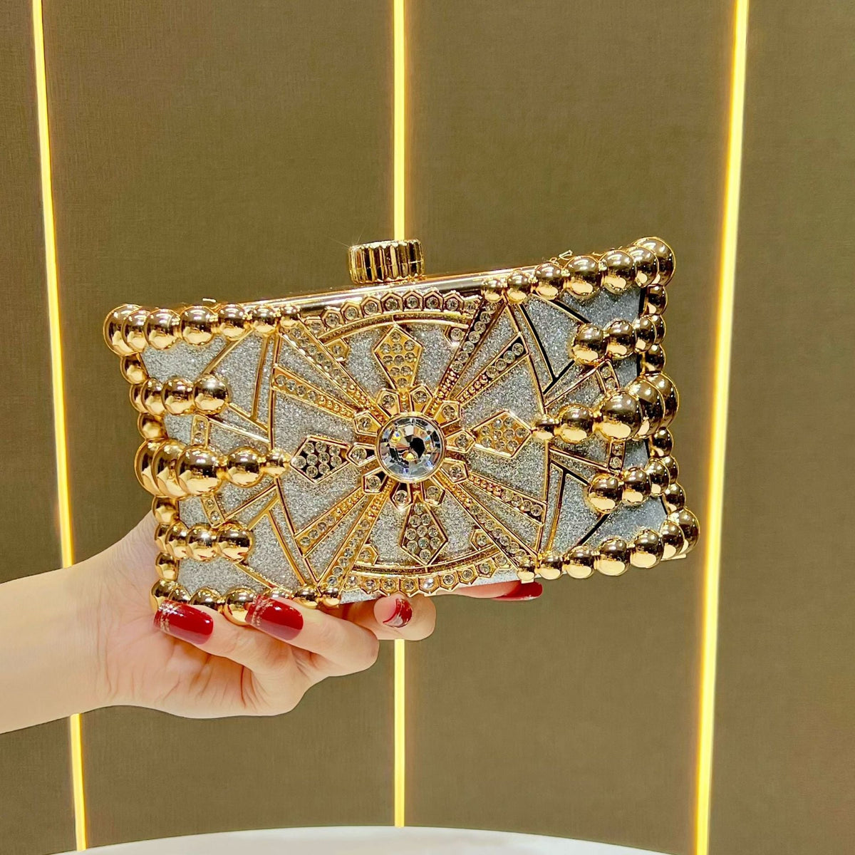 Glitzy Decorative Evening Clutch — product view 6