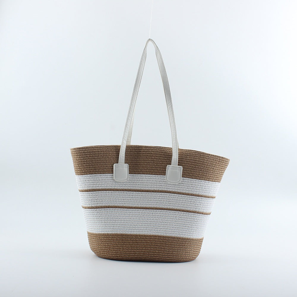 Beach bag in modern striped look LoungeYard — product view 7