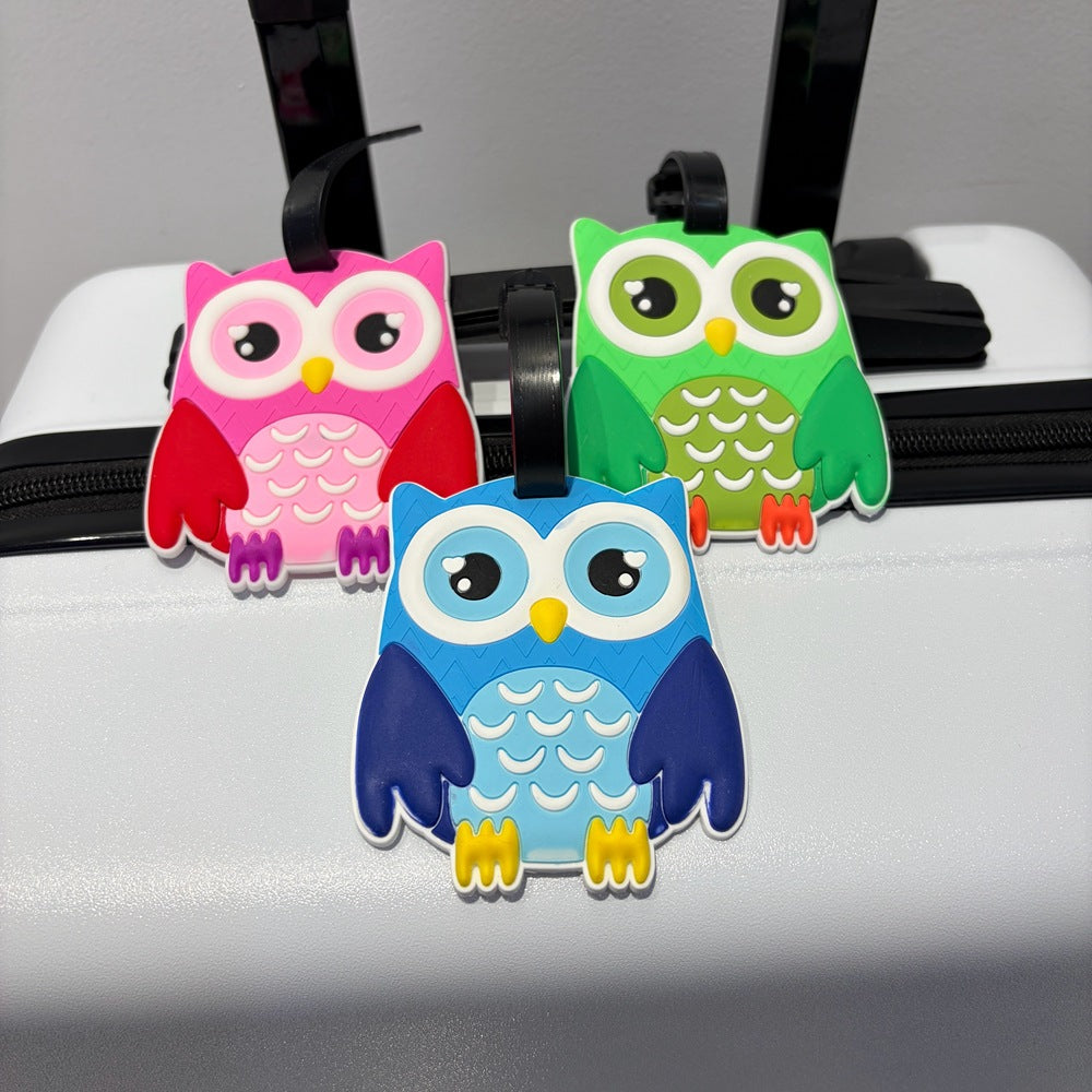Owl-Themed Luggage Tag LoungeYard — product view 2
