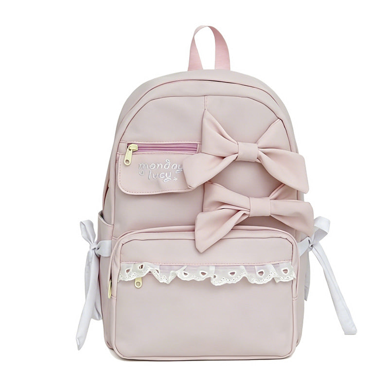 Decorative Bow-Embellished Backpack LoungeYard — product view 5