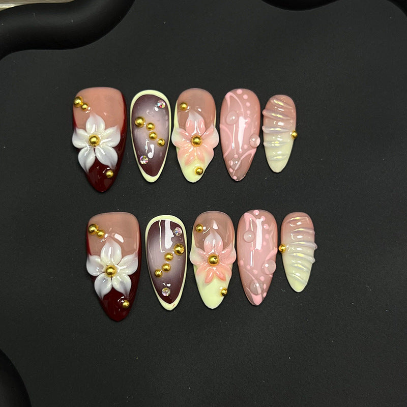 Decorative Stiletto Press-On Nails Set — product view 2