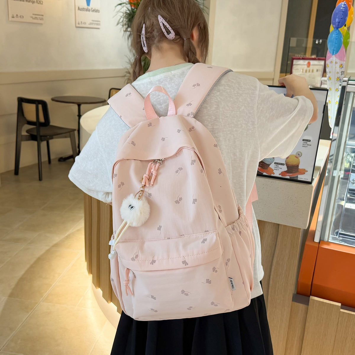 Cute Plush Character Backpack LoungeYard — product view 2