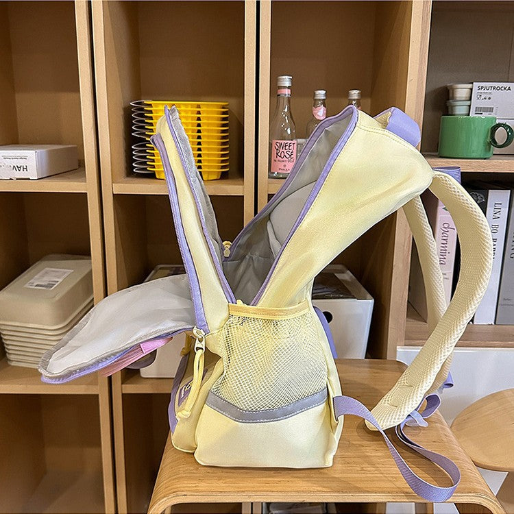 Children's backpack with playful animal motif and versatile compartments LoungeYard — product view 4