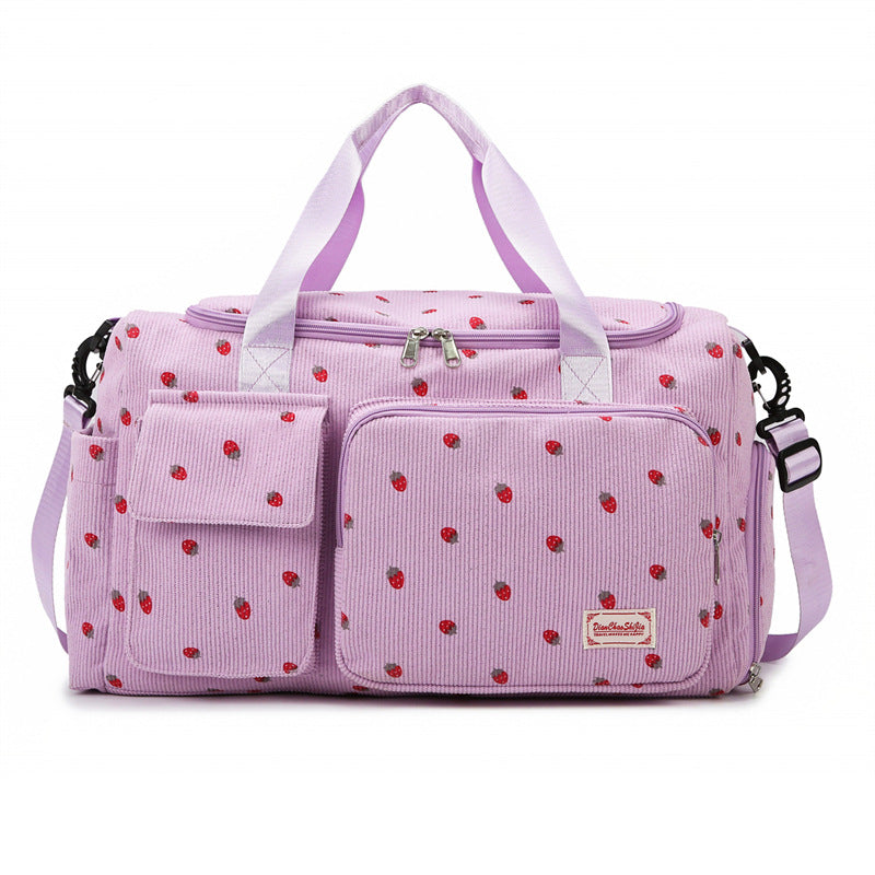 Sporty Travel Bag With Multifunctional Pockets LoungeYard — product view 6