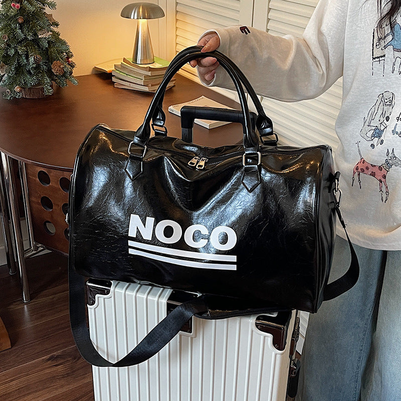 Sleek Metallic Travel Duffel — product view 3