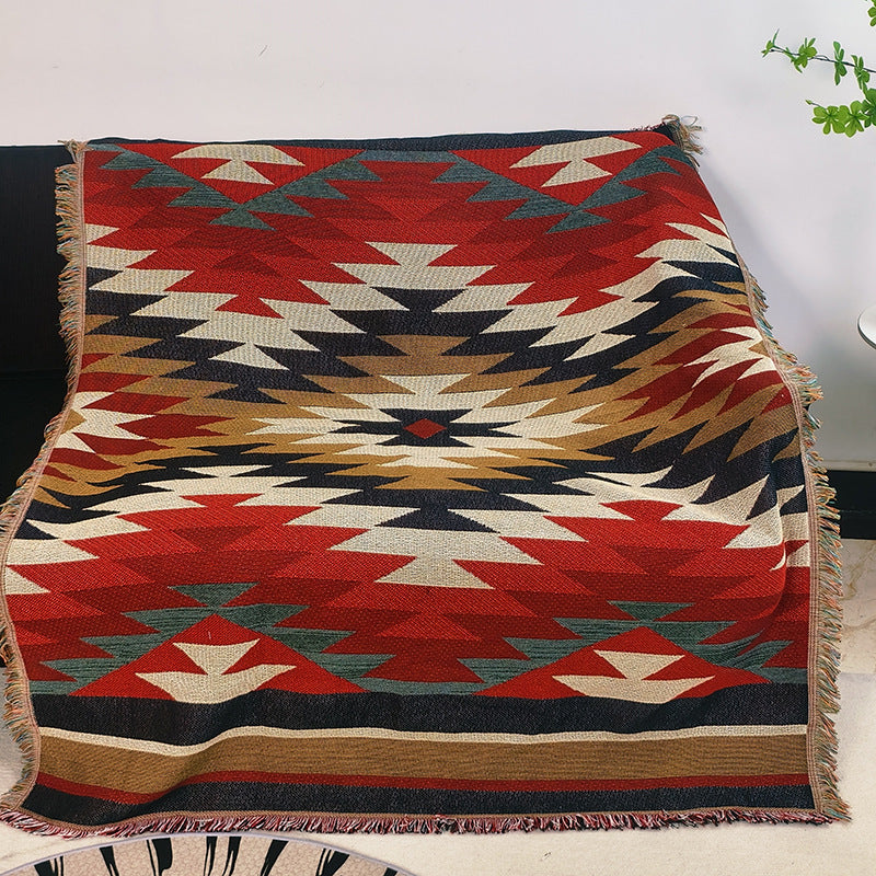 Tribal Patterned Throw Blanket — product view 6