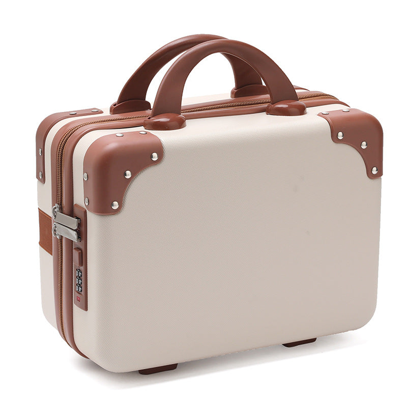 hard-shell vanity carry cosmetic case with reinforced corners and combination lock LoungeYard — product view 5