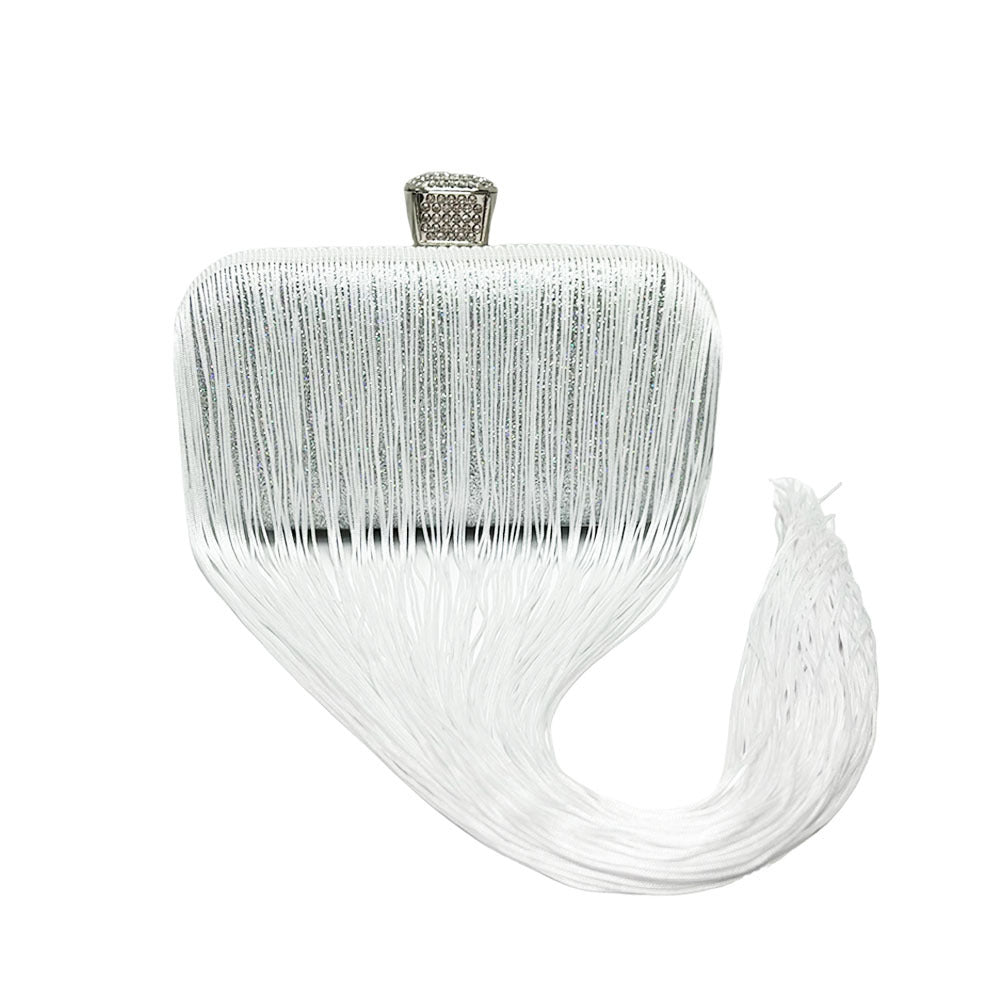 Fringe Detail Evening Clutch — product view 5