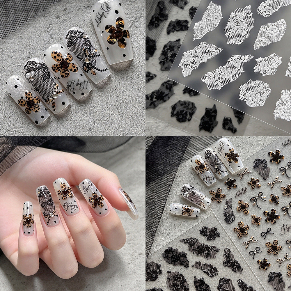 Delicate Lace Nail Art Sticker Set — product view 5