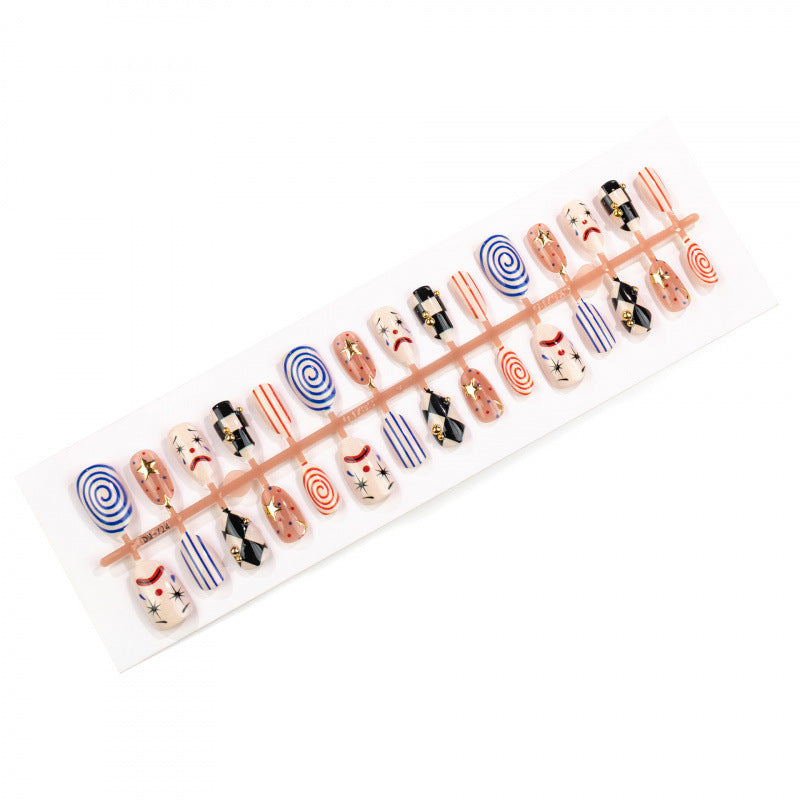 Playful Artistic Press-On Nail Set — product view 6