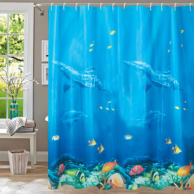 Artistic Floral Shower Curtain LoungeYard — product view 4