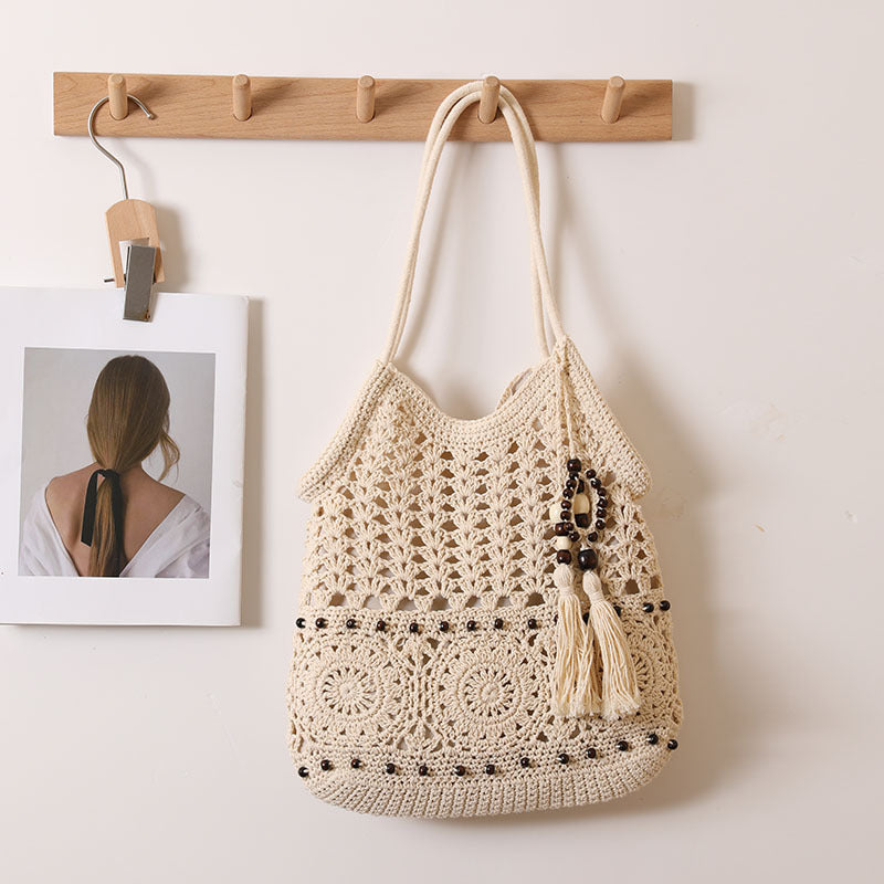 Handmade Crocheted Shoulder Bag LoungeYard — product view 4