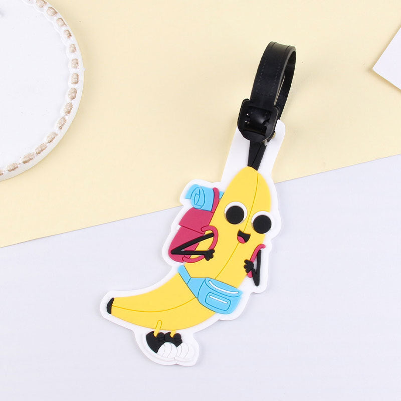 Fun Banana Character Luggage Tag LoungeYard — product view 2