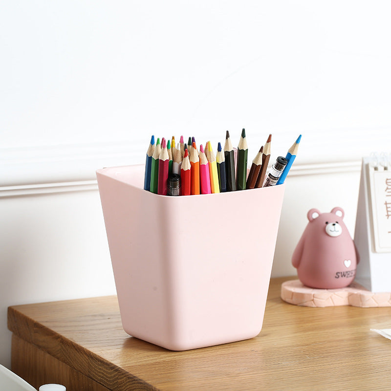 Multifunctional narrow organizer cup made of plastic for desk and bathroom — product view 4