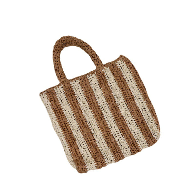 Fashionable basket bag with textured fold design LoungeYard — product view 5