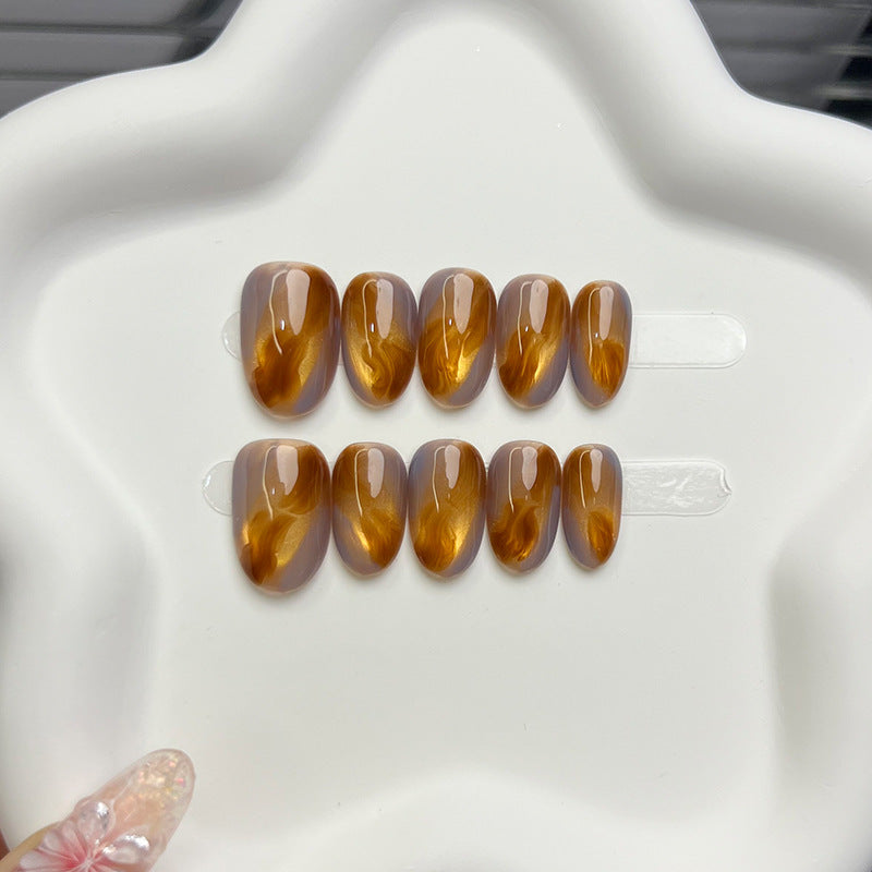 Artistic Marble Pattern Press-On Nails — product view 5