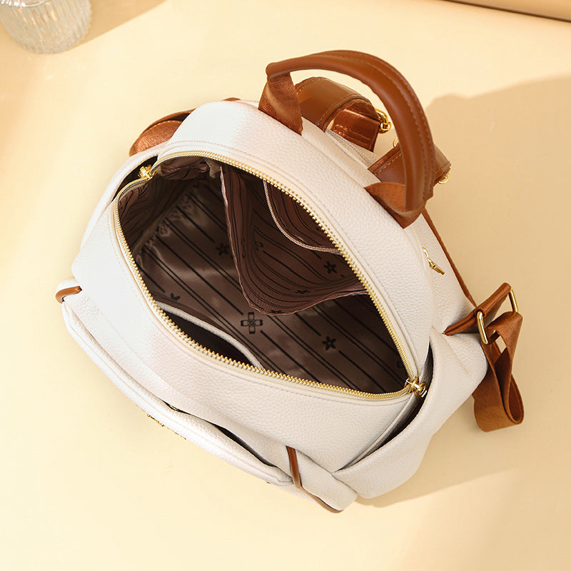 Chic Textured Mini Backpack LoungeYard — product view 4