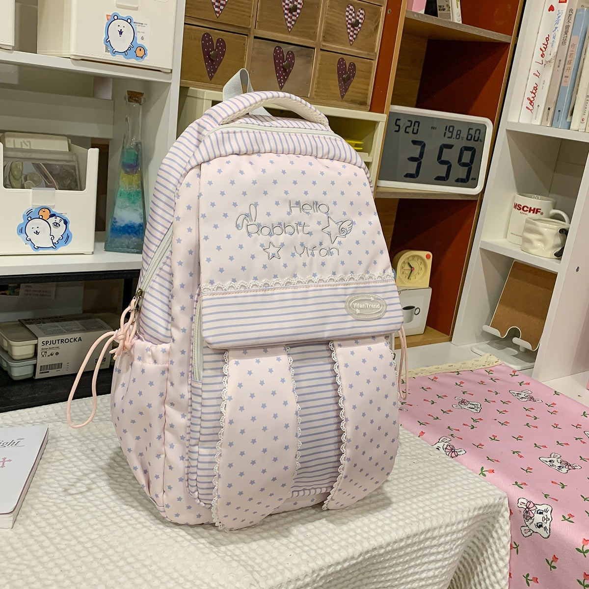 Cute Bunny Ear-Themed Backpack LoungeYard — product view 7