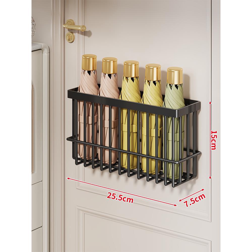 Wall-Mounted Metal Umbrella Organizer for Collapsible Umbrellas — product view 6