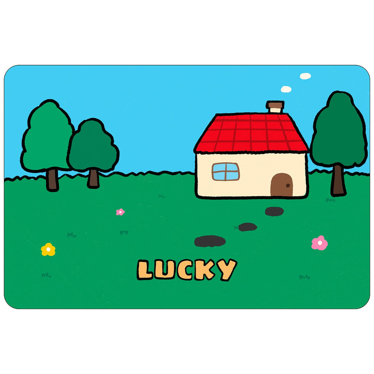 Playful Cartoon-Themed Door Mat Bowlift — product view 5