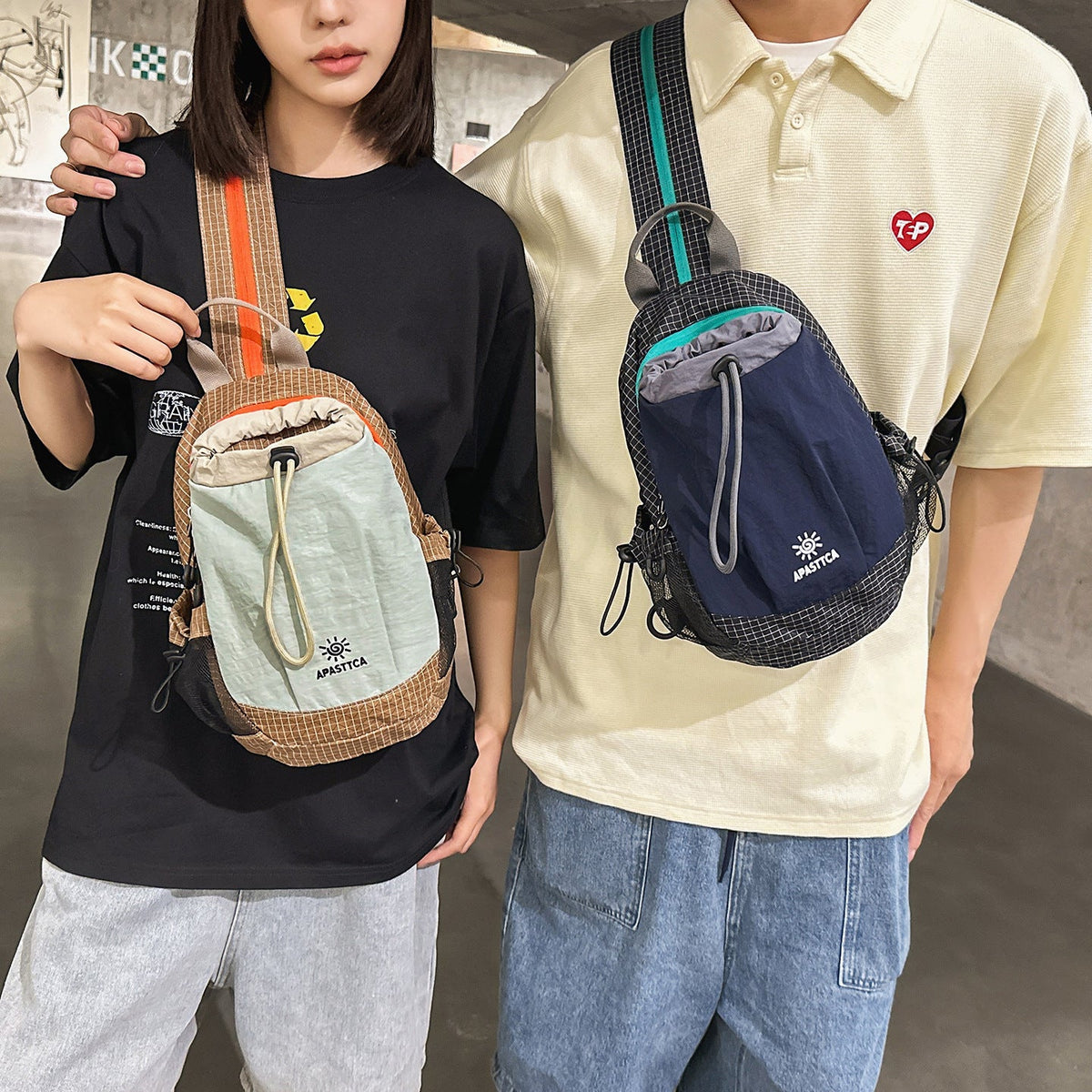 Compact Drawstring Backpack LoungeYard — product view 3
