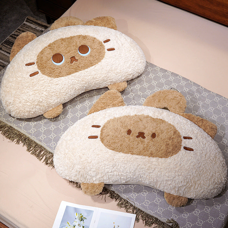 Large cozy back cushion and reading pillow as padded bed support — product view 2