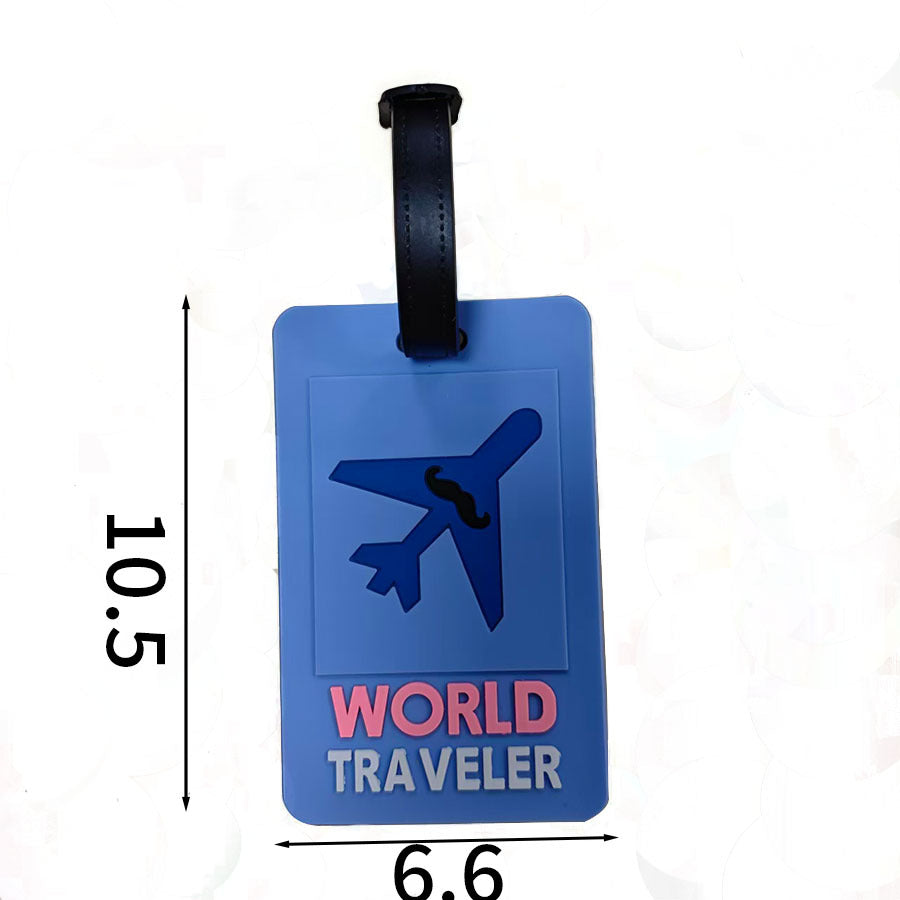 Unisex Luggage Tag with Unique Airplane Design LoungeYard — product view 5