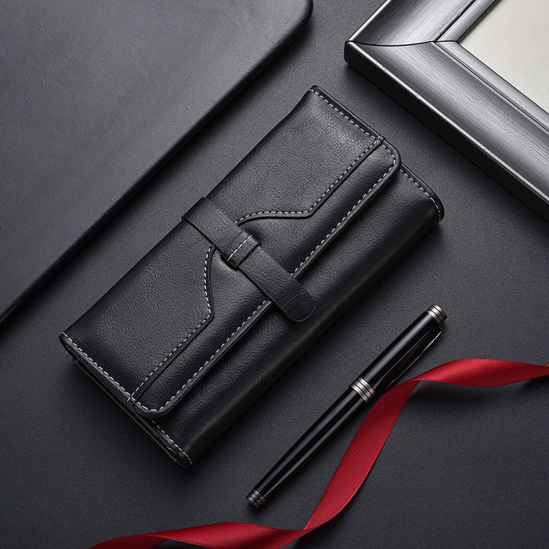 Premium Leather Long Wallet LoungeYard — product view 5