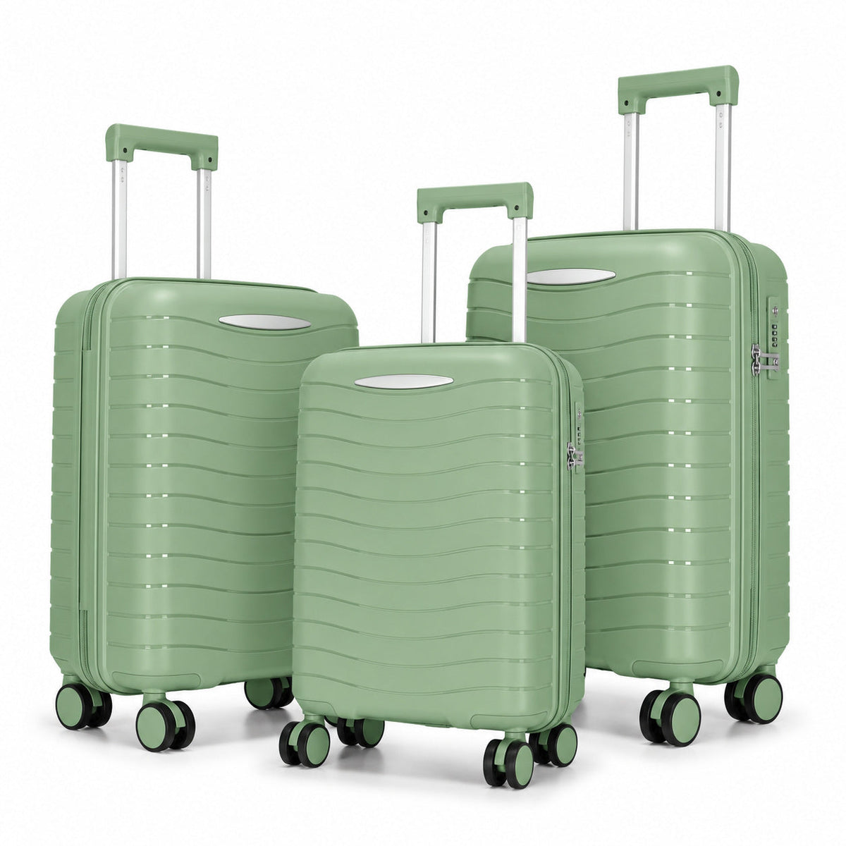 Hard Shell Suitcase Set with Innovative Pocket Organization LoungeYard — product view 4
