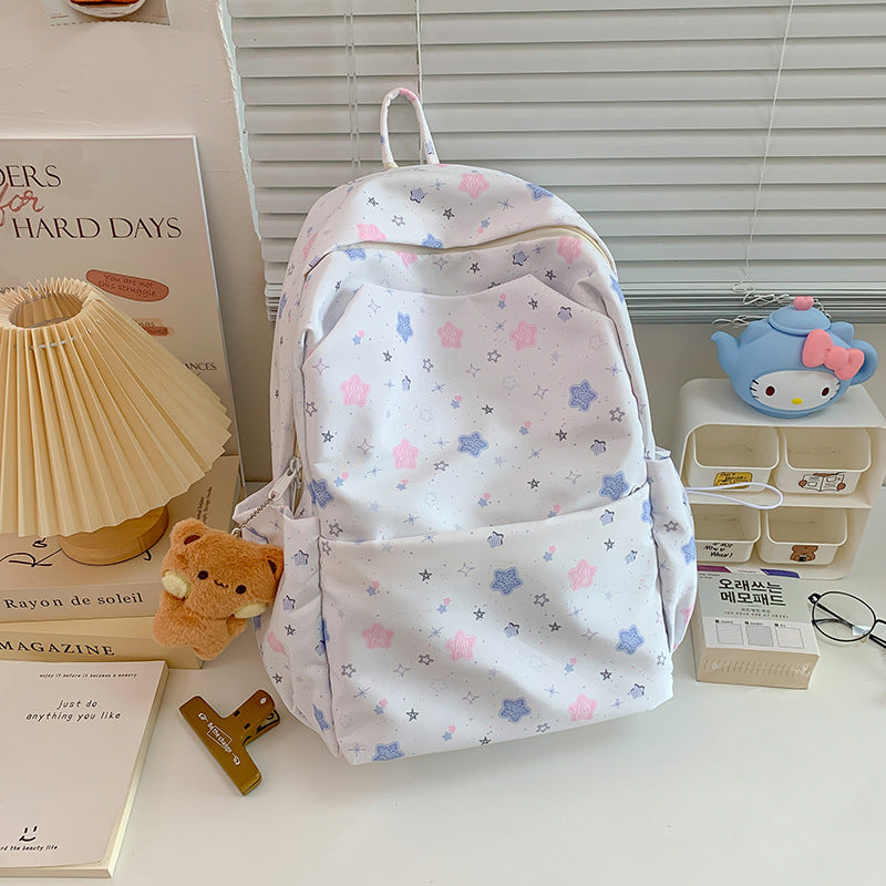 Star-Patterned Casual Backpack LoungeYard 1791205550 — product view 6