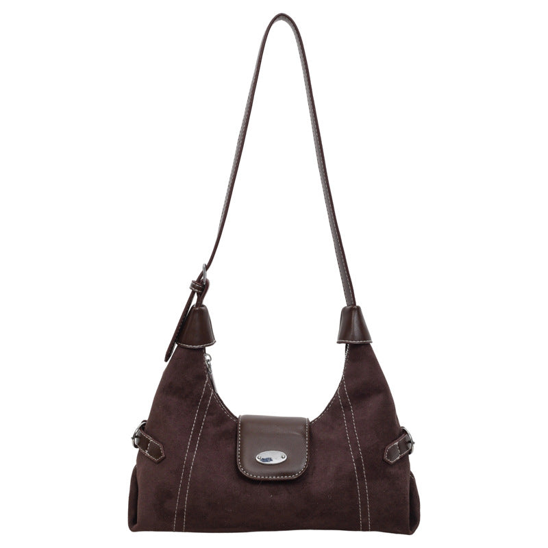 Stylish Suede Shoulder Bag LoungeYard — product view 7