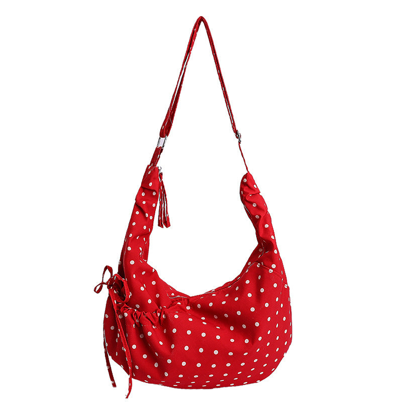 Polka Dot Sling Tote Bag — product view 4