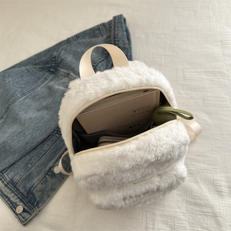 Plush backpack with playful design LoungeYard — product view 4