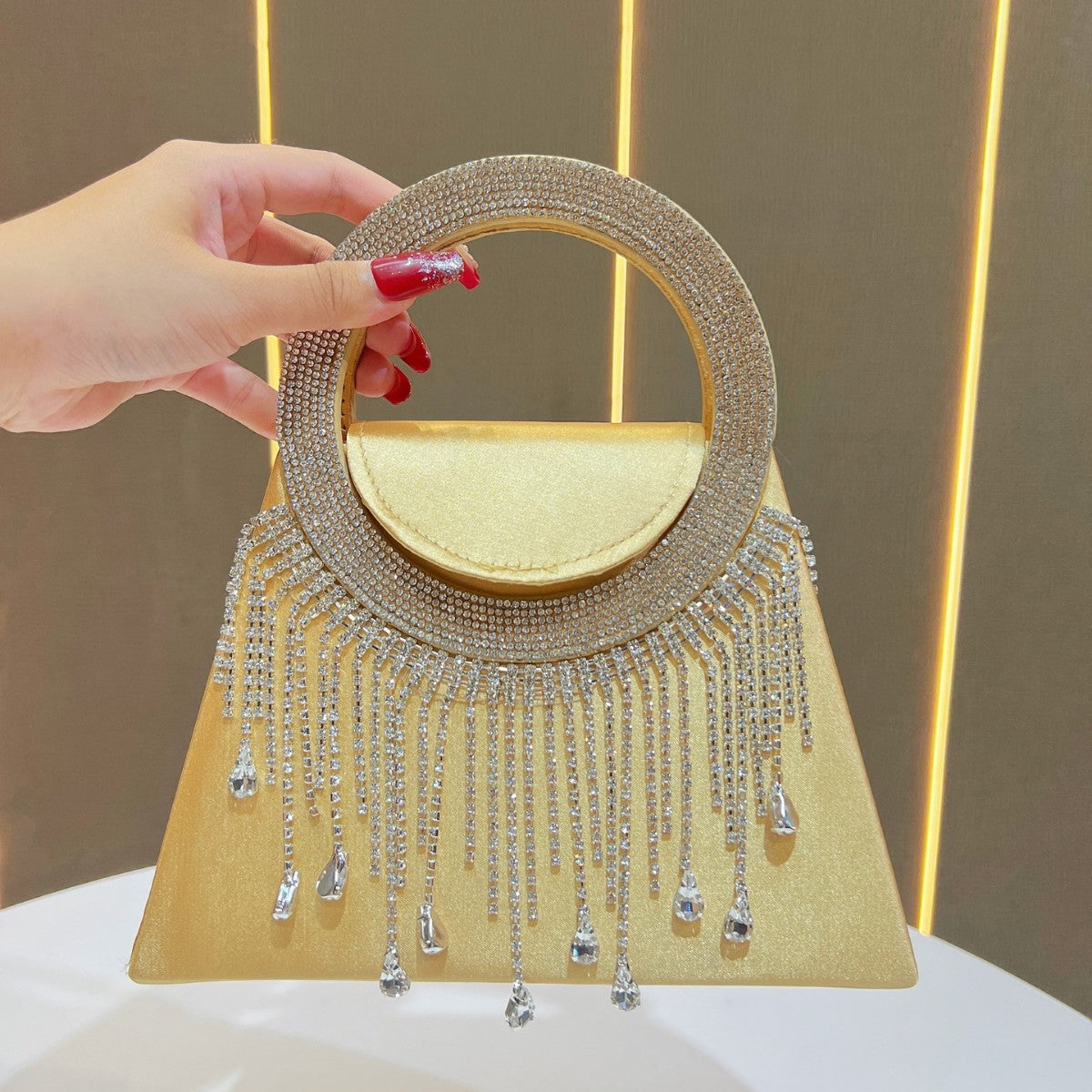 Crystal-Handled Evening Handbag — product view 7