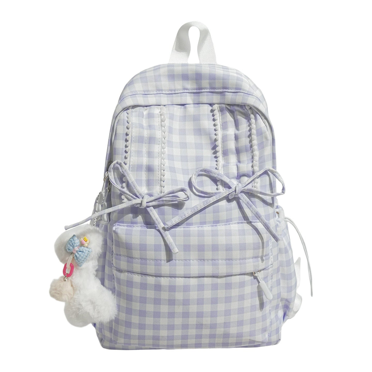 Charming Checked Pattern Backpack LoungeYard — product view 4