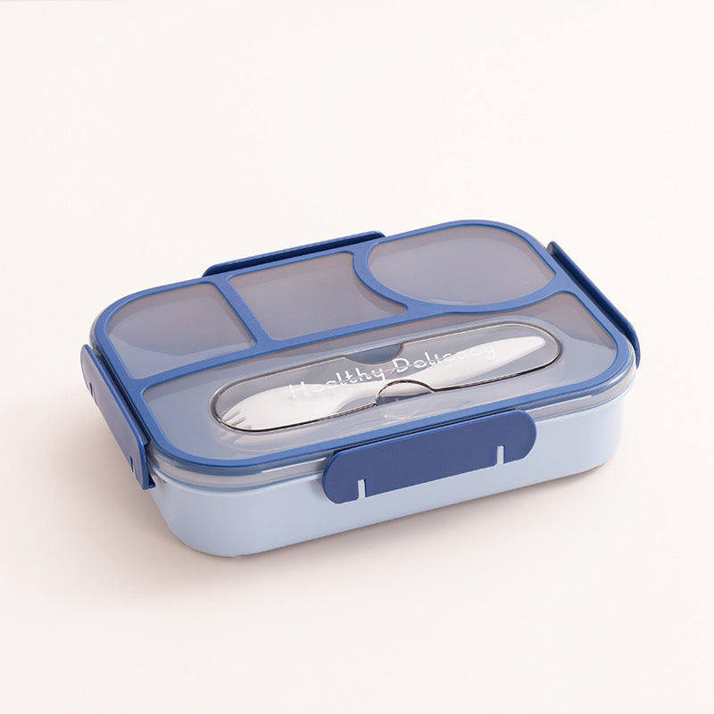 Multi-Compartment Insulated Food Container with Utensil Set — product view 6