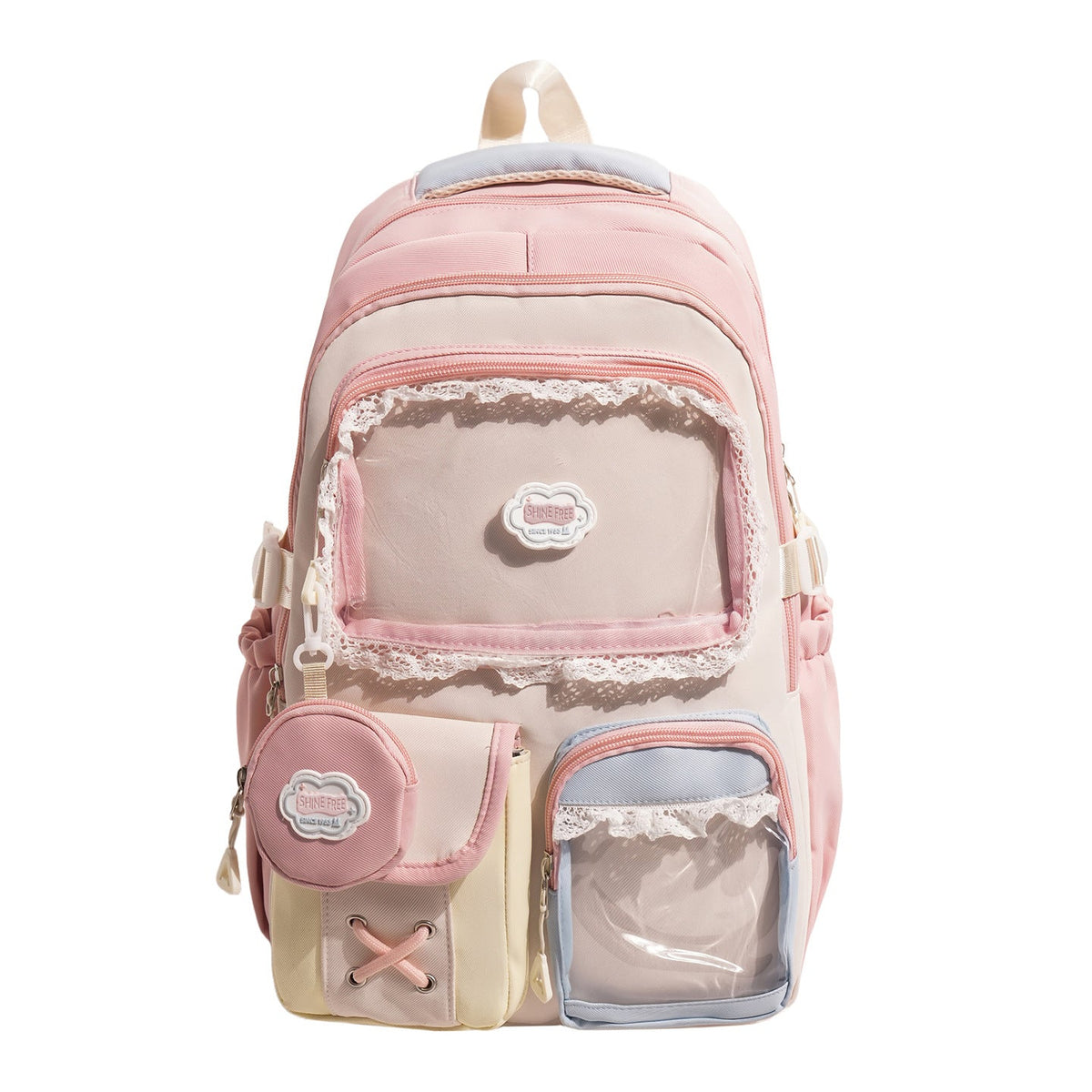 Cute Decorative Multi-Pocket Backpack LoungeYard — product view 6