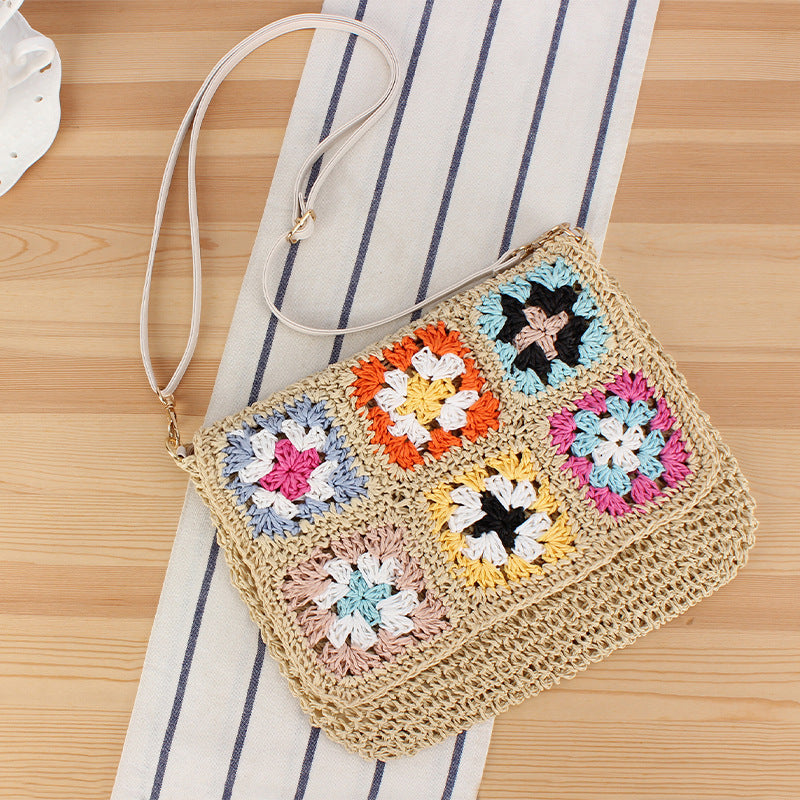 Handmade Shoulder Bag in Modern Patchwork Design LoungeYard — product view 5