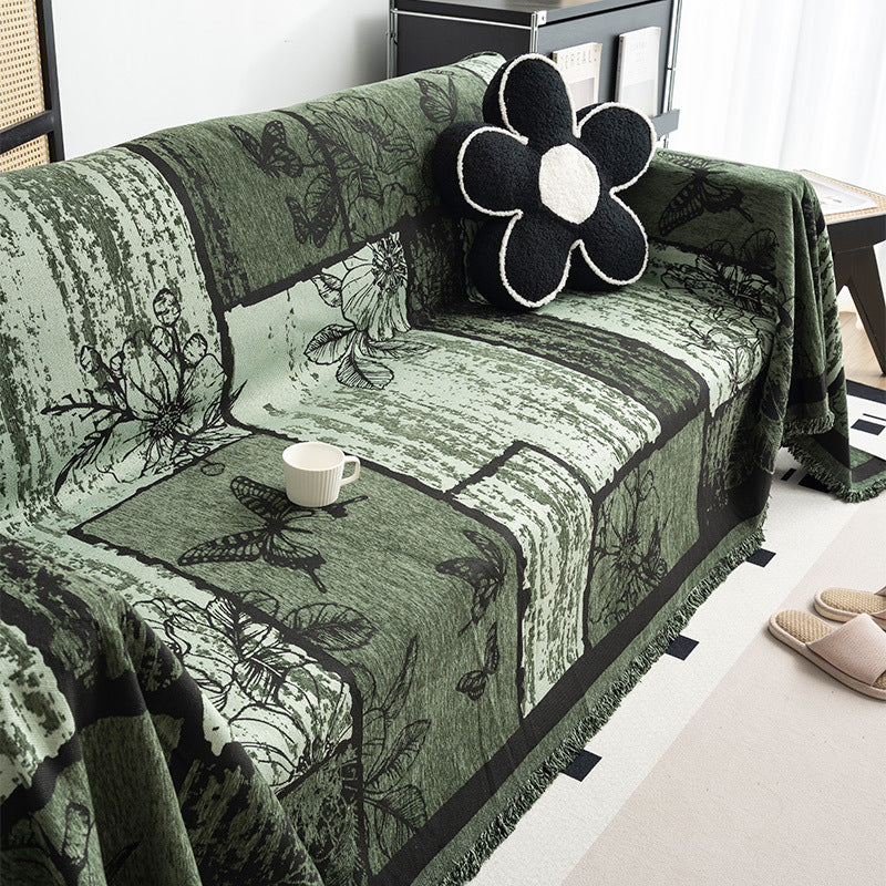 Cozy Floral Pattern Throw Blanket — product view 6