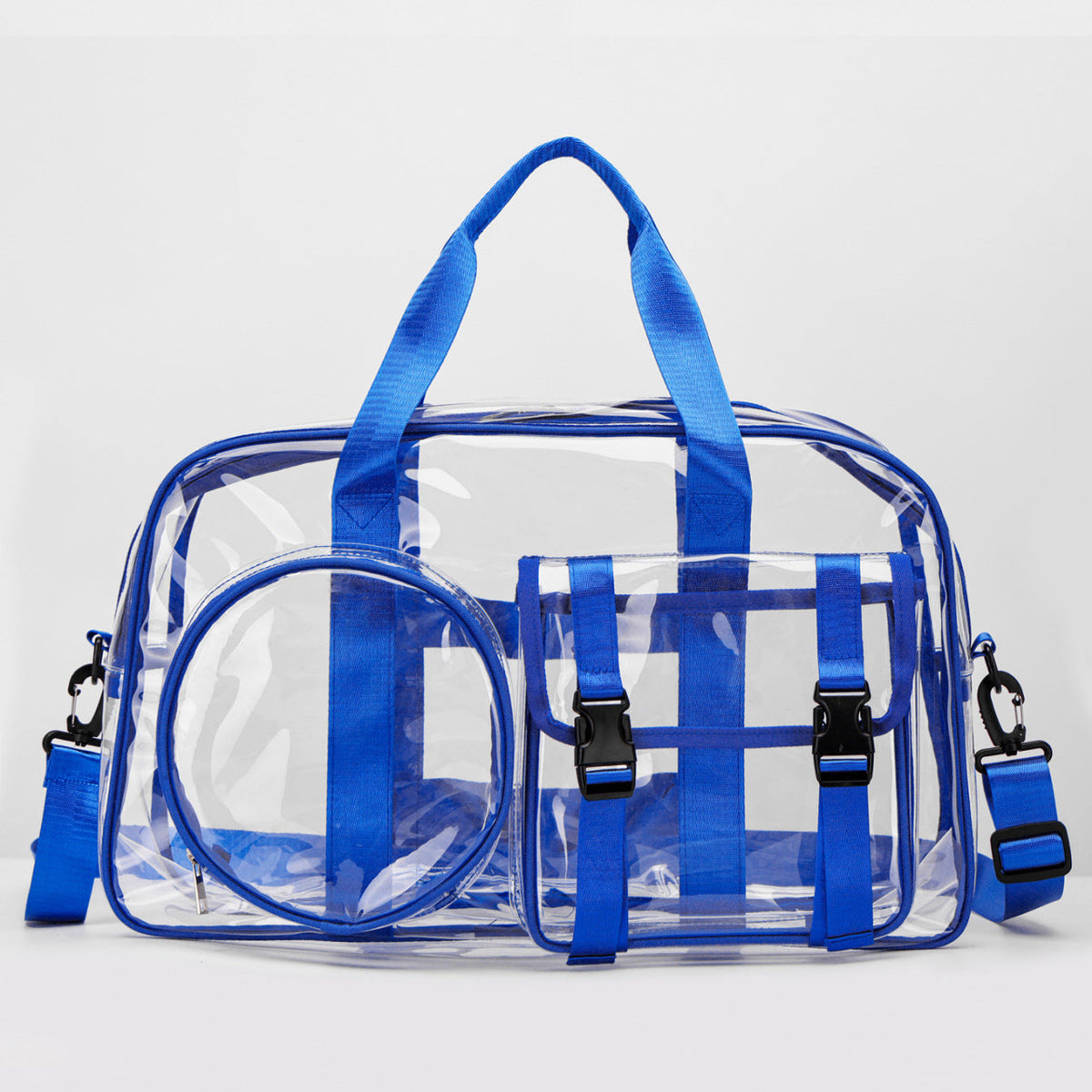 Transparent sports and travel bag with practical compartments LoungeYard — product view 7