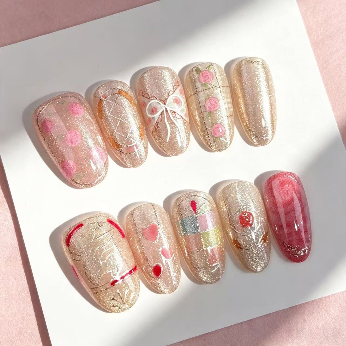 Decorative Themed Press-On Nail Set — product view 1