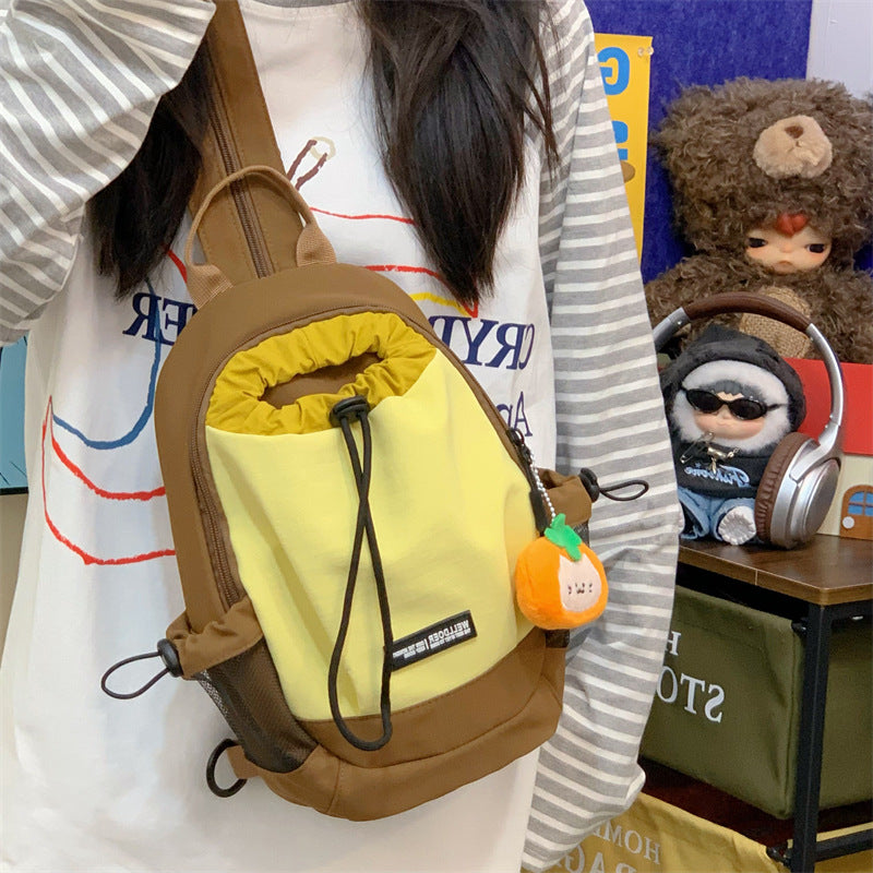 Drawstring Closure Casual Backpack LoungeYard — product view 2