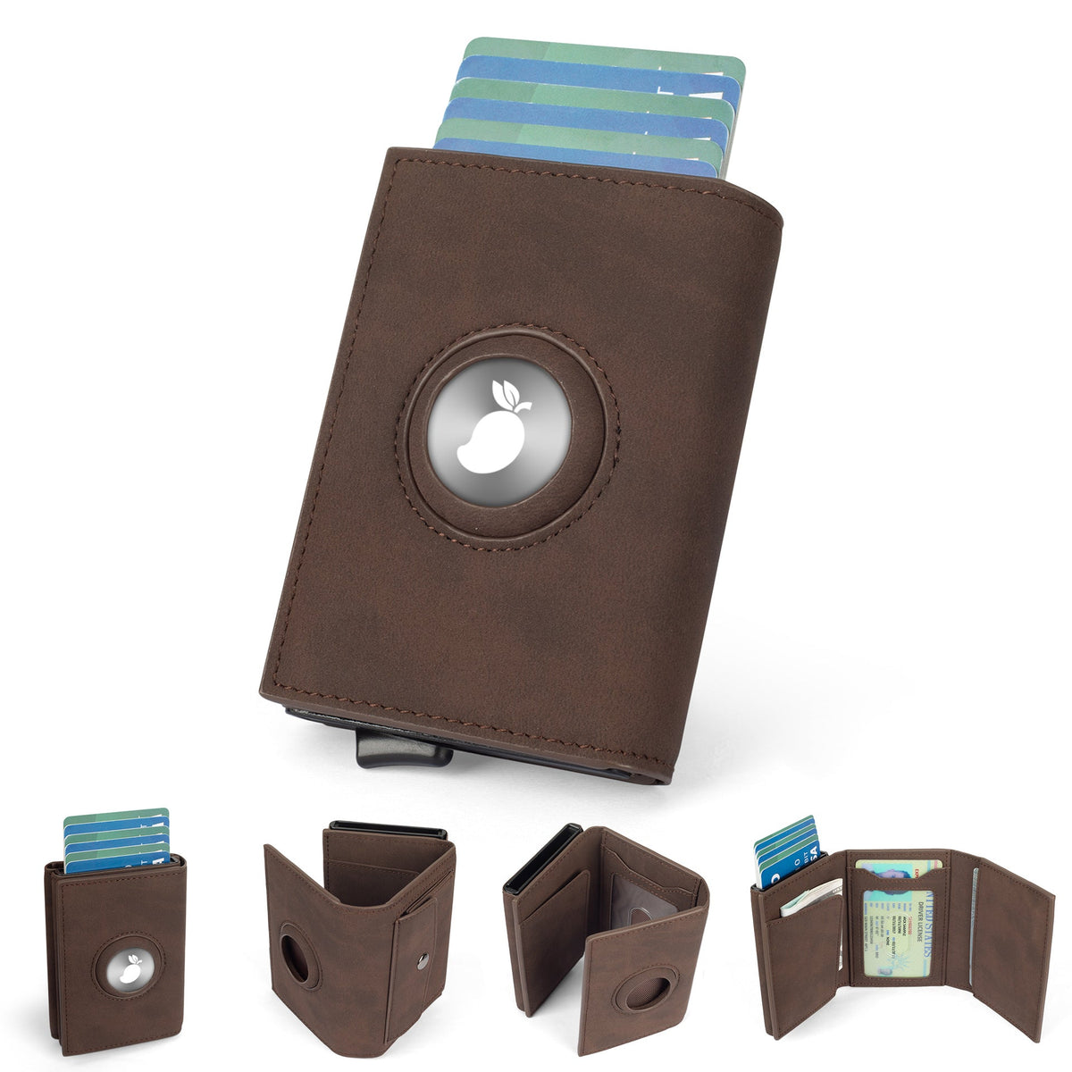 RFID-Blocking Leather Wallet LoungeYard — product view 3