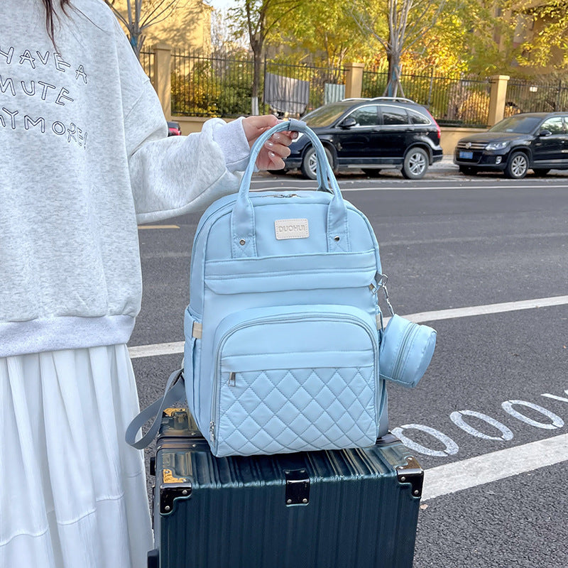 Quilted Multi-Compartment Backpack LoungeYard — product view 4