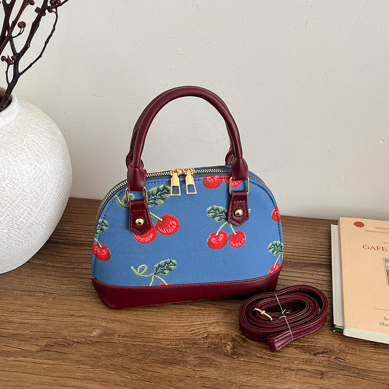 WoEmbroidered Cherry Pattern Handbag LoungeYard — product view 7