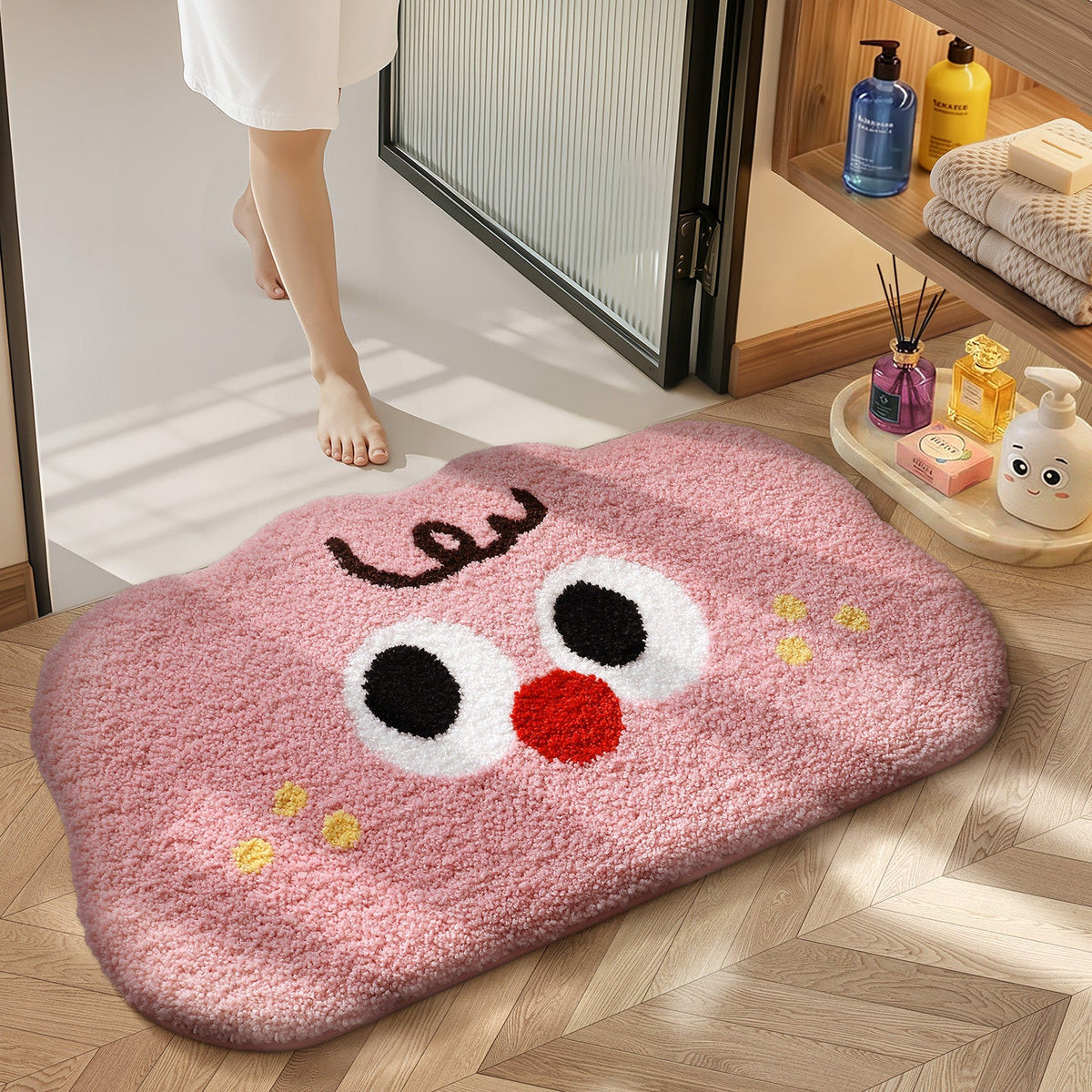 Fun Cartoon Bath Mat LoungeYard — product view 1