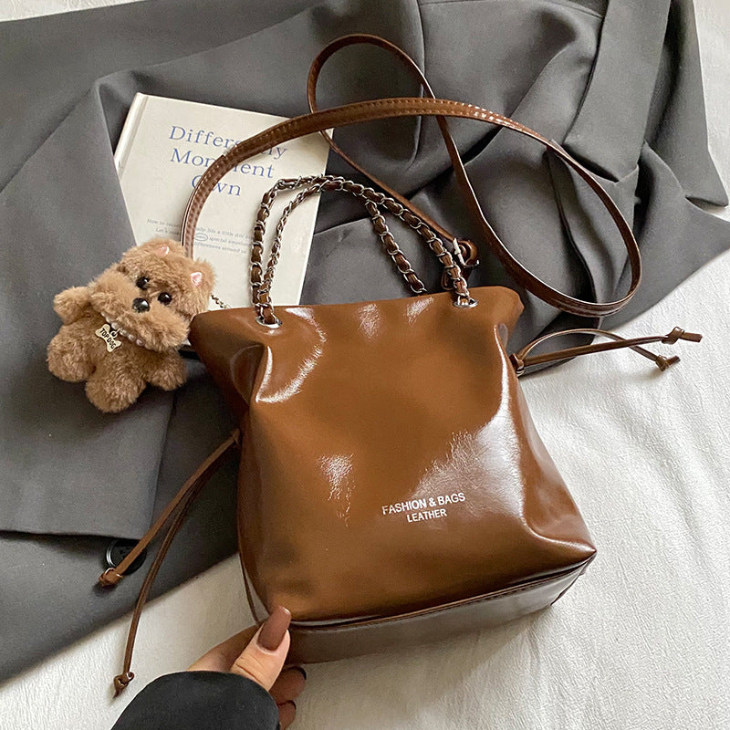 Modern Leather Crossbody Bag — product view 7