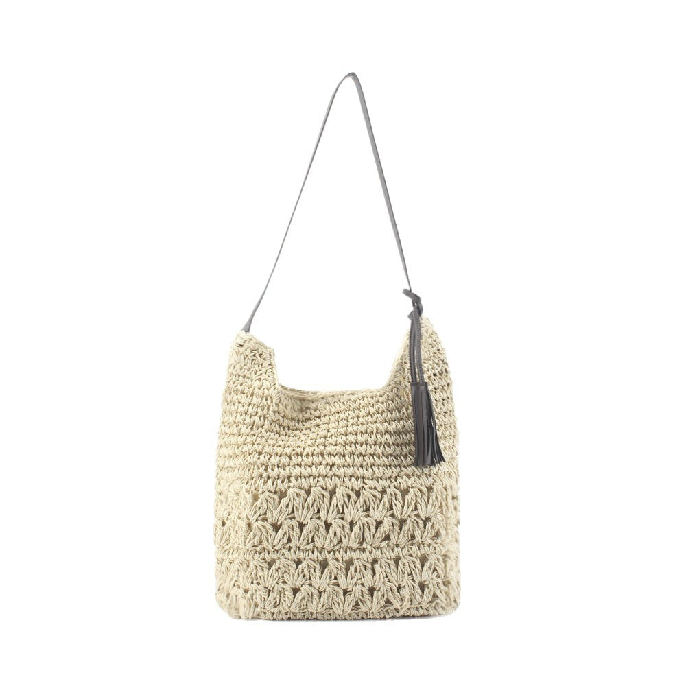 Handcrafted Hobo Bag Made of Natural Material LoungeYard — product view 4