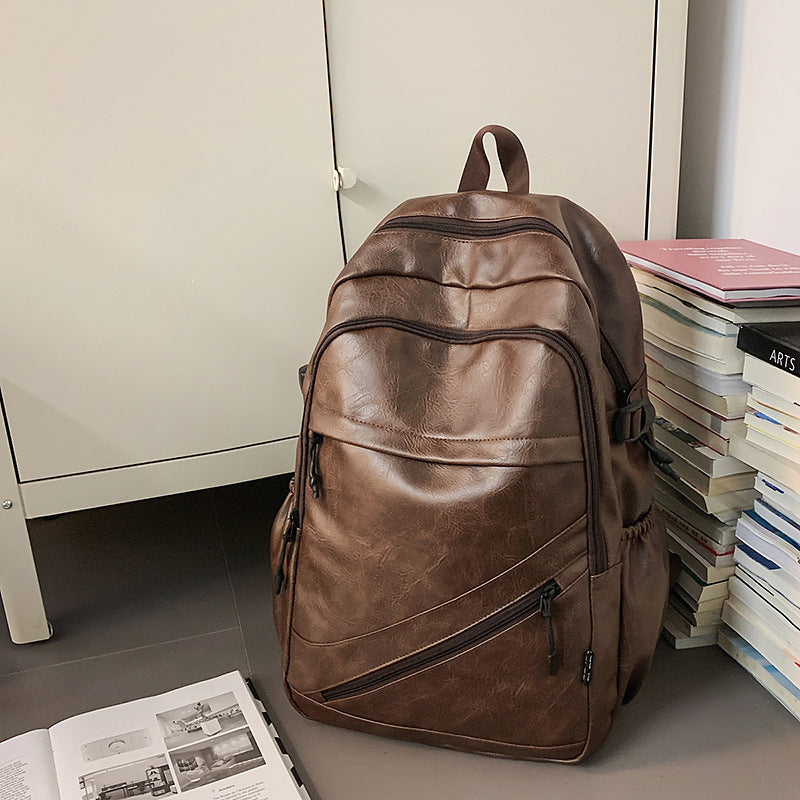 Premium Leather Laptop Backpack LoungeYard — product view 6